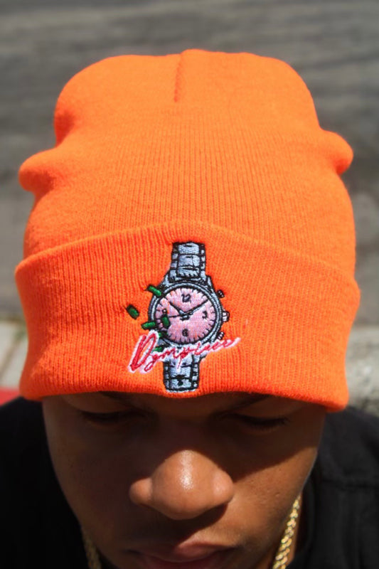 BRIGHT ORANGE BEANIE